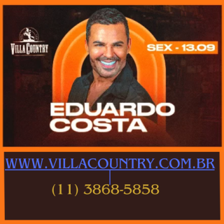 Eduardo Costa  no dia 13 de setembro de 2024 (sexta-feira) no Villa Country